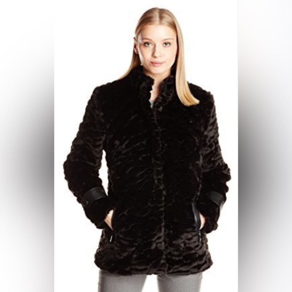 Badgley Mischka faux fur jacket